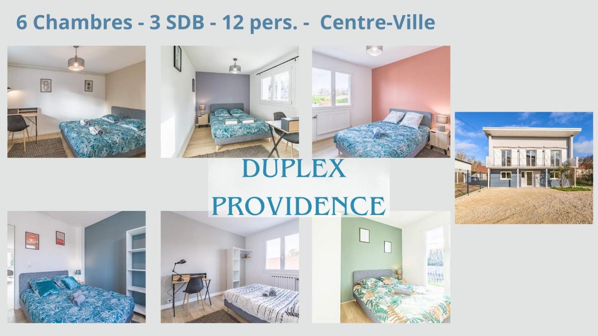 Duplex Providence - Ideal Groupe - Confort - Parking Prive Troyes Exterior foto
